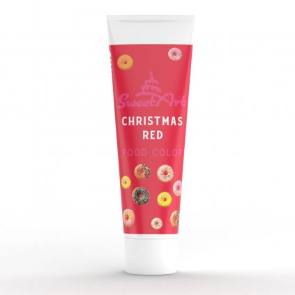 SweetArt gelová barva tuba Christmas Red (30 g) /D_BCP-014