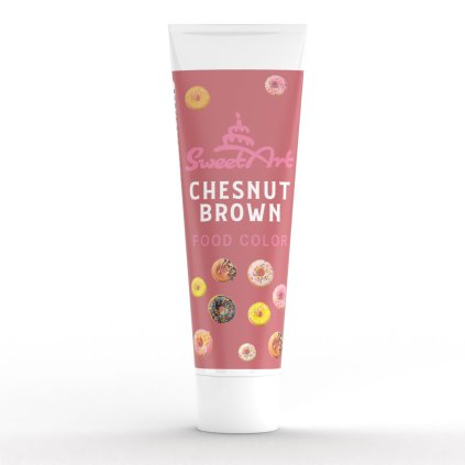 SweetArt gelová barva tuba Chestnust Brown (30 g) ♡