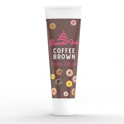 SweetArt gelová barva tuba Coffee Brown (30 g) /D_BCP-063