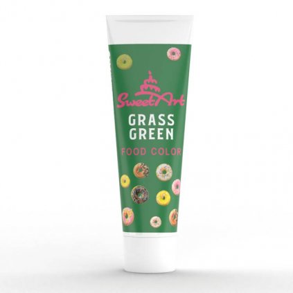 SweetArt gelová barva tuba Grass Green (30 g) /D_BCP-032