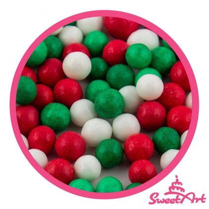 SweetArt cukrové perly Christmas mix 7 mm (80 g) /D_BPRL-105.7008