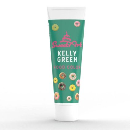 SweetArt gelová barva tuba Kelly Green (30 g) ♡
