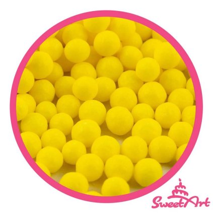 SweetArt cukrové perly žluté 7 mm (80 g) ♡