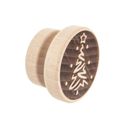 Orion Dřevěné razítko na těsto vzor stromek ♡