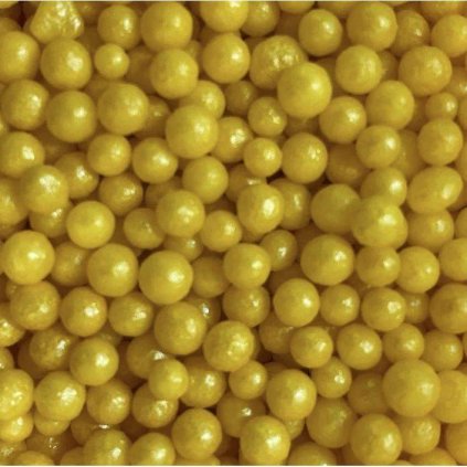 Cukrové zdobení žluté perličky 80g - Scrumptious  | Skvělé pro Váš domácí dort