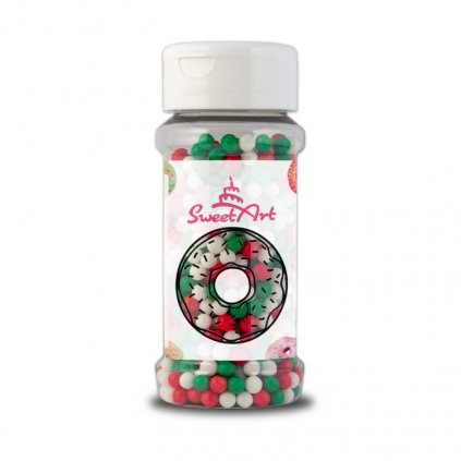 SweetArt cukrové perly Christmas mix 5 mm (80 g) /D_BPRL-105.5008