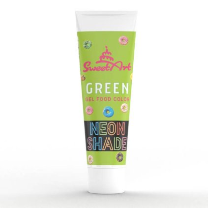 SweetArt gelová barva neonový efekt tuba Green (30 g) ♡