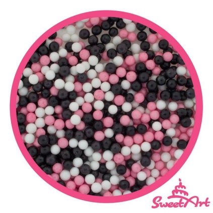 SweetArt cukrové perly Minnie mix 5 mm (80 g) ♡