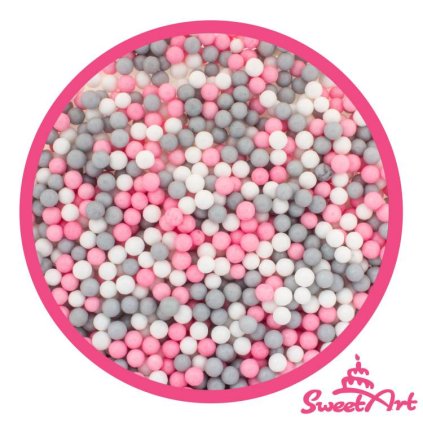 SweetArt cukrové perly Kitty mix 5 mm (80 g) ♡