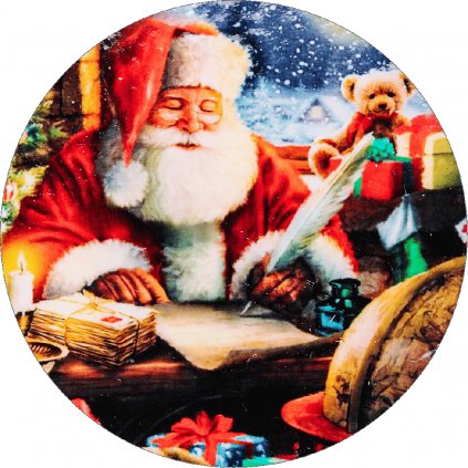 Jedlý papír Santa Claus z obrazu