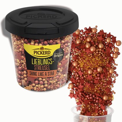 Německé luxusní sladké vánoční sypání |  Rose Gold / Bordó 110 g