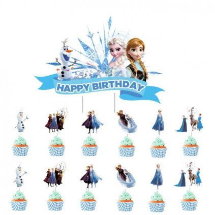 Zápich do dortu a muffinů 13ks Frozen - Cakesicq  | Cukrářské potřeby