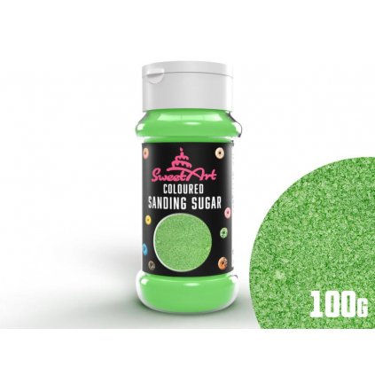 SweetArt dekorační cukr světle zelený (100 g) /D_BSCS-031.010