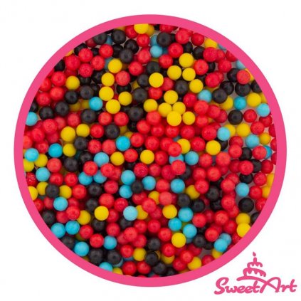 SweetArt cukrové perly Cars mix 5 mm (1 kg) /D_BPRL-109.5100