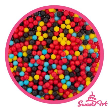 SweetArt cukrové perly Cars mix 5 mm (1 kg) ♡