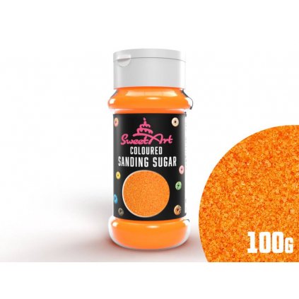 SweetArt dekorační cukr oranžový (100 g) /D_BSCS-041.010