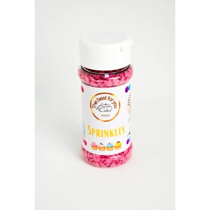 Cukrová srdíčka růžová (80 g) Cukrářská ♡