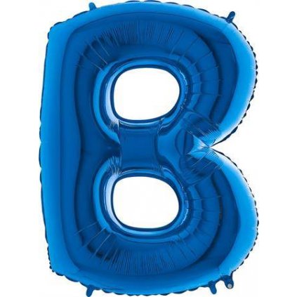 Nafukovací balónek písmeno B modré 102 cm - Grabo  | Cukrářské potřeby