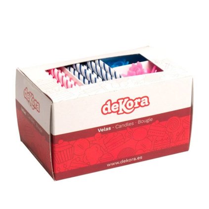 Dortové svíčky se zápiechem 6cm 100ks - Dekora  | Cukrářské potřeby