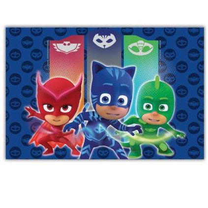 Ubrus na stůl 180x120cm PJ Masks - Procos  | Cukrářské potřeby