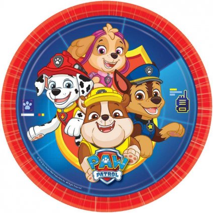 Papírový talíř 8ks Paw Patrol 22,8cm - Amscan  | Cukrářské potřeby