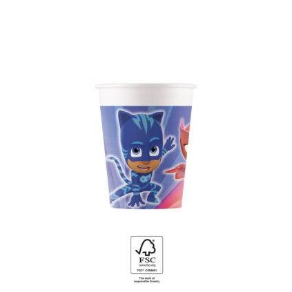 Papírové kelímky 200ml PJ Masks - Procos  | Cukrářské potřeby