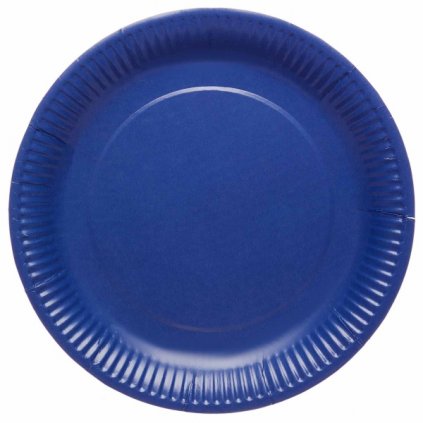 Papírové talíře Modré, 23 cm - 8 ks - Amscan  /BP