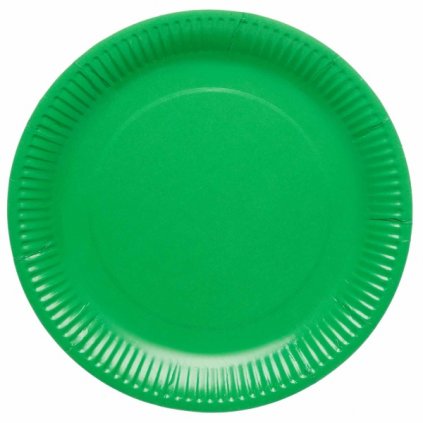 Papírové talíře Zelené, 23 cm - 8 ks - Amscan  /BP