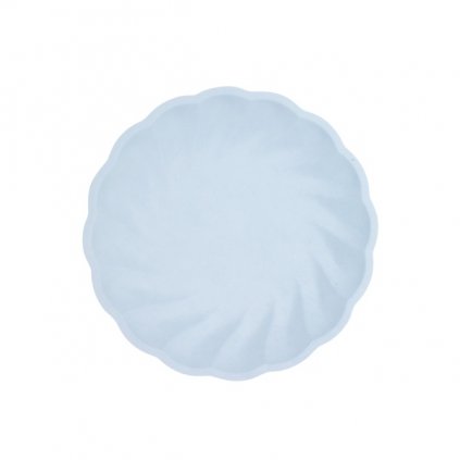 EKO - papírové talíře kulaté - Vert Decor, pastelově modré - 18,8 cm 6 ks  /BP