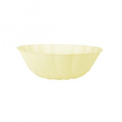 EKO - papírové misky kulaté - Vert Decor, pastelově žluté - 14,8 cm 6 ks  /BP