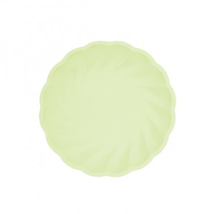 EKO - papírové talíře kulaté - Vert Decor, pastelově zelené - 18,8 cm 6 ks  /BP