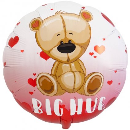 Foliový balonek kulatý - Medvídek Big Hug - 45 cm  /BP