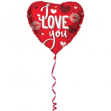 Foliový balonek srdce - I love you - 45 cm - Folat  /BP