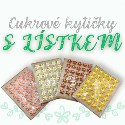 Malé cukrové kytičky | S lístkem Frischmann 7012