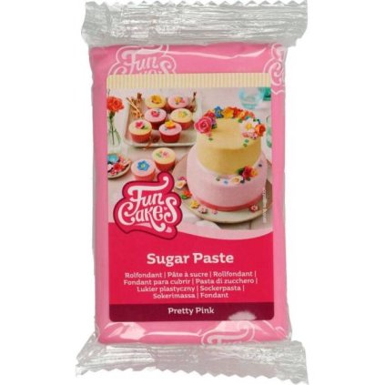 Potahovací hmota růžová 250g - FunCakes | Skvělé pro Váš domácí dort