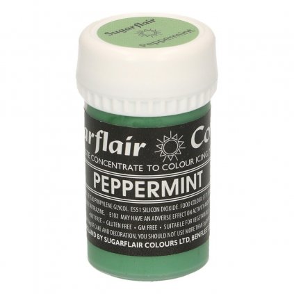 Gelová barva Sugarflair Paste Colour Peppermint 25g - zelená