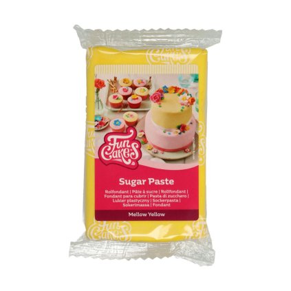 Potahový fondán FunCakes | Paste Mellow Yellow - žlutá 250g