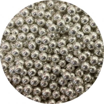 Cukrové perly stříbrné střední (80 g) /D_AMO32-80