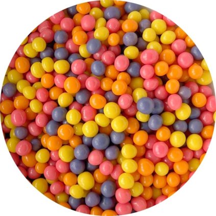 Idea Choc Cereální kuličky v barevné čokoládě 5 mm (450 g) ♡