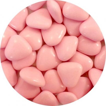Čokoládová srdíčka růžová (80 g) /D_AMO016-80