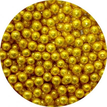 Cukrové perly zlaté střední (80 g) /D_AMO42-80