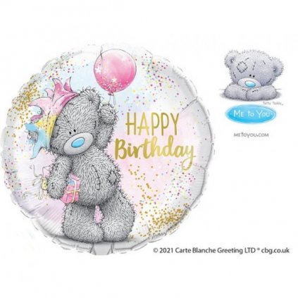 Foliový balonek Tatty Teddy - Happy Birthday - 45 cm  /BP