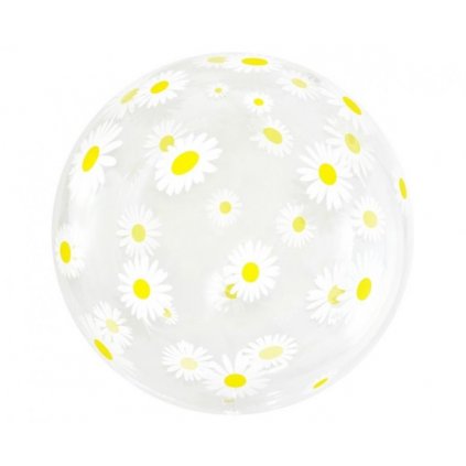 Balonek bublina s potiskem - Kopretiny 51 cm  /BP