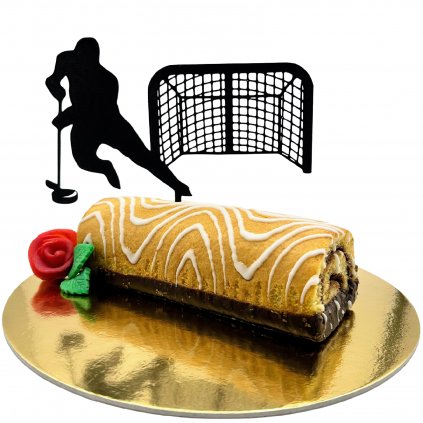 dekorace na dort hokej