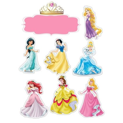 Jedlý papír princezny Disney se jménem oslavence 2