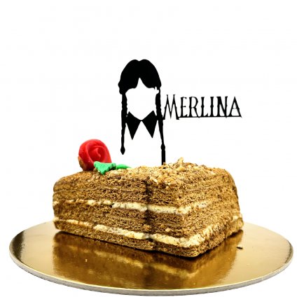 Merlina - WEDNESDAY zápich do dortu
