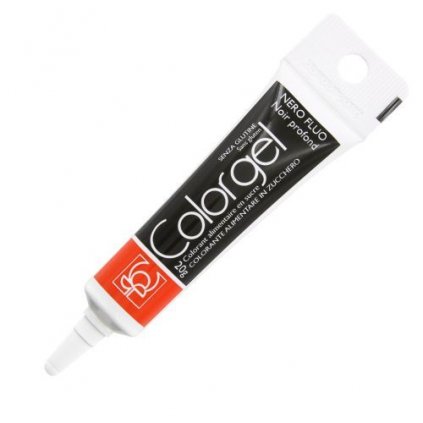 Gelová barva ColorGel černá (Nero Fluo) 20 g  /CSG