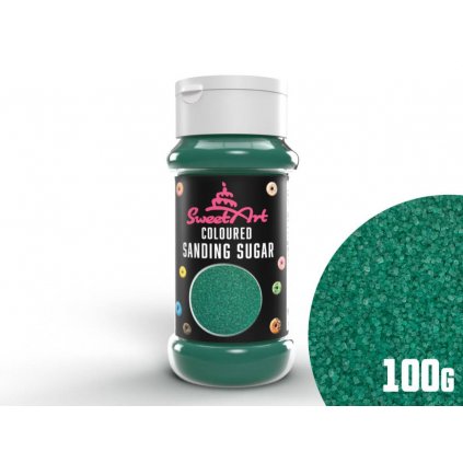 SweetArt dekorační cukr smaragdově zelený (100 g) /D_BSCS-032.010