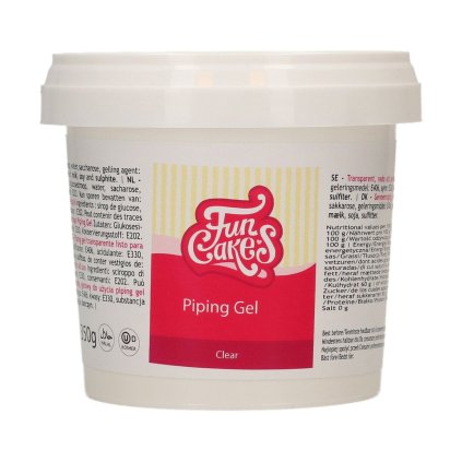 Piping gel 350g FunCakes - dekorační čirý gel na dorty