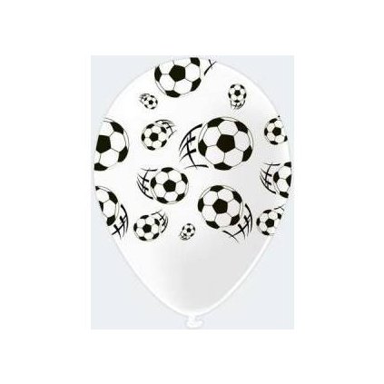 Latexový balonky fotbal, 5 ks - tib  | Cukrářské potřeby